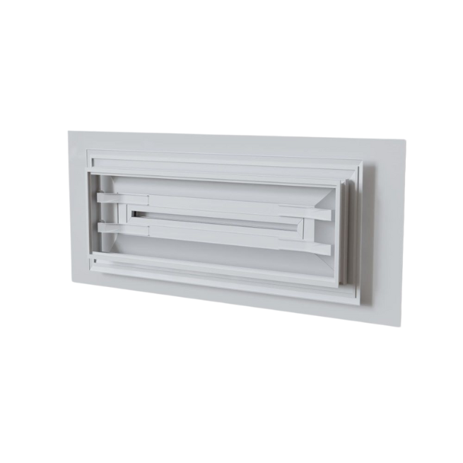 Baillindustrie - Grille soufflage Confort White - Photo produit arrière DIF600X200